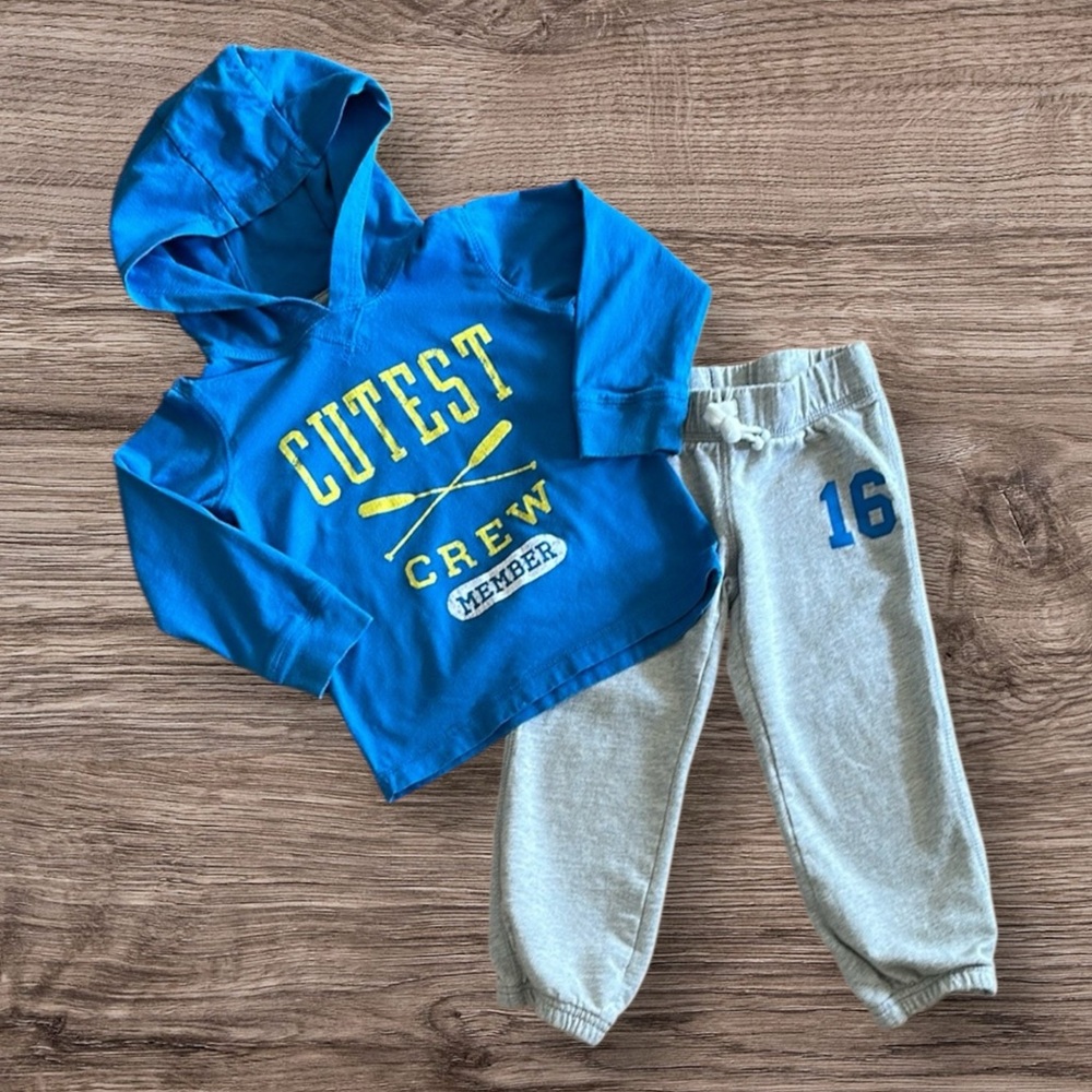 Carter's Blue and Gray Joggers for Relaxed Style